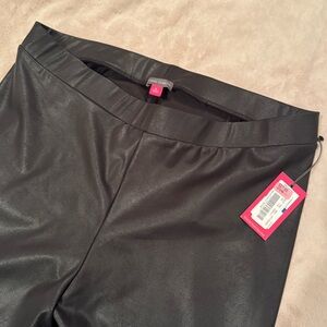 NWT Vince Camuto Black Faux Leather Leggings